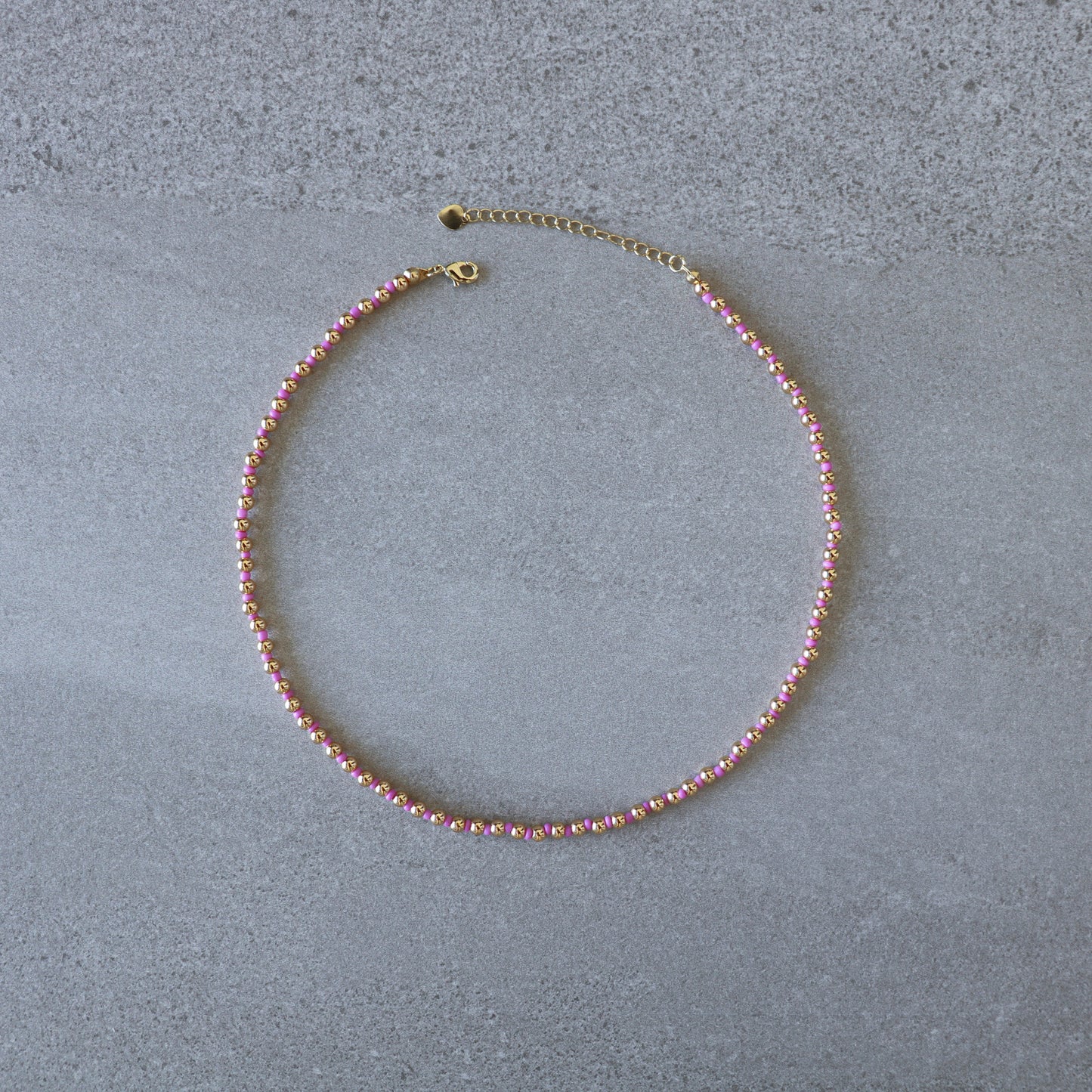 pink sum necklace