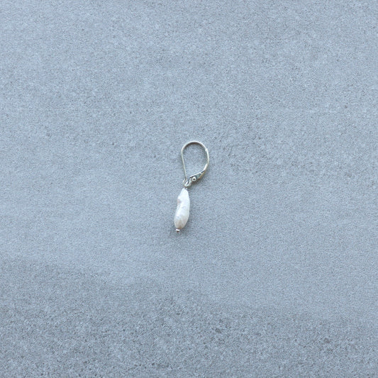 drop thin pearl earring