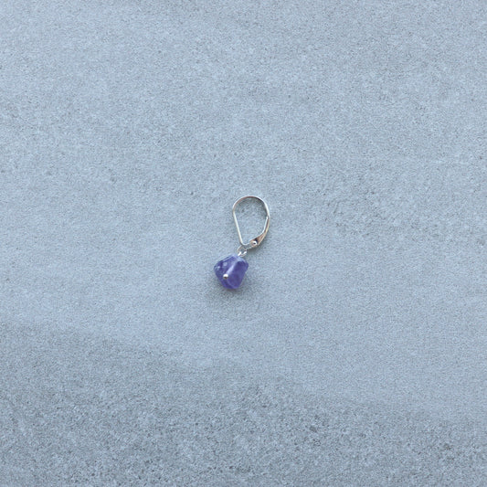 drop amethyst earring