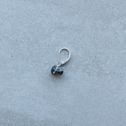 drop black earring